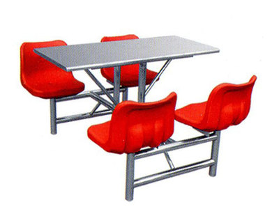 四人中空快餐桌椅