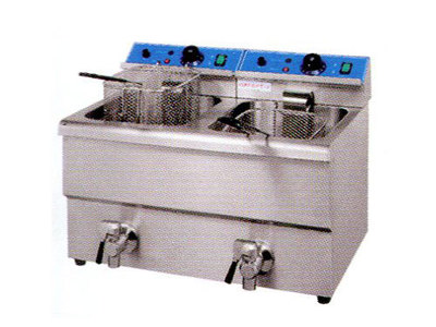 台式双缸双筛炸炉